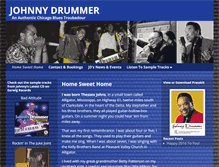 Tablet Screenshot of johnnydrummermusic.com